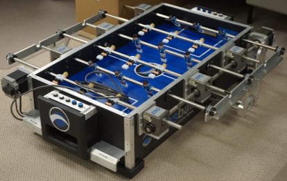 Foosball linear motion model