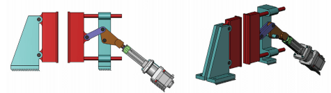 A rod-style actuator is mounted without compliance members and as a result no motion is possible